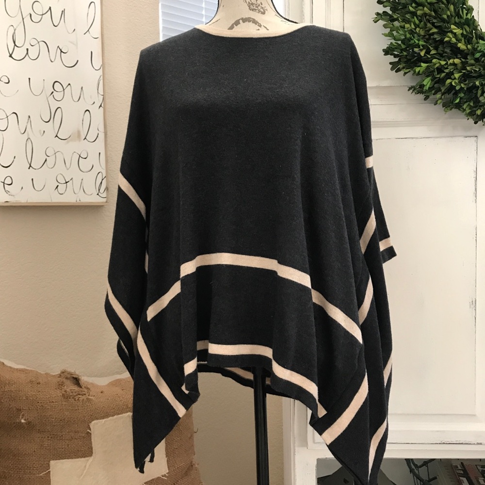 Sweater, Size Large. Poncho Style With Sleeves.